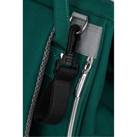 Rucsac multifunctional pentru mamici cu buzunare cu fermoar de culoare verde - Peterson PTR-PTN MB1-5985 GREEN [10]
