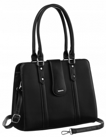 Genti Office - Geanta shopper de dama eleganta din piele ecologica - Rovicky PTR-R-073-04-0485 BL