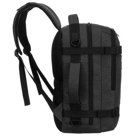 Rucsac negru din poliester, spațios și potrivit pentru călătorii, perfect pentru bagajul de mână - Peterson PTR-PTN SIKORKA-6460 BLA [3]