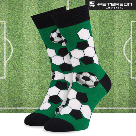 Set de șosete bărbătești cu motiv de fotbal, mărimile 38-44 - Peterson PTR-PTN SML-S3W-FB-38-44 [14]