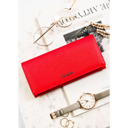 Portofele Dama - Portofel din piele pentru femei Cavaldi PTR-GD22-SFK-7526 RED