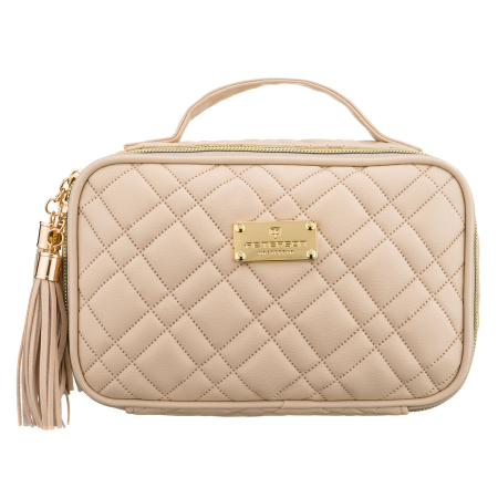 Geantă cosmetică cu un singur compartiment, din material sintetic, de culoare bej - Peterson PTR-PTN KOS-DA-10-3194 B [1]