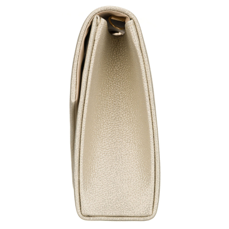 Geantă tip clutch aurie pentru femei, din piele ecologică, cu închidere cu clip magnetic - Rovicky PTR-R-XS030-1-0825 GOLD [3]