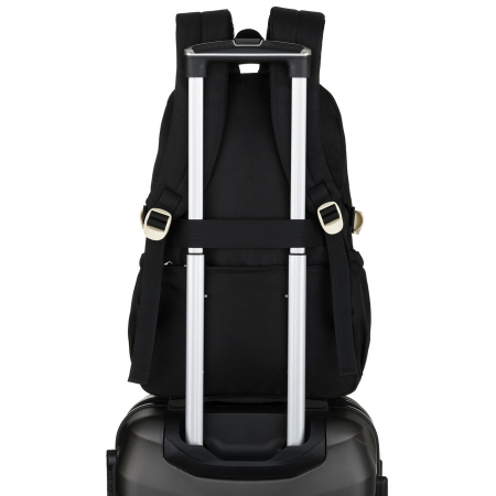 Rucsac școlar pentru copii din poliester, negru, cu compartiment pentru laptop, rezistent la umezeală - Peterson PTR-PTN 8592-1365 BLACK [5]