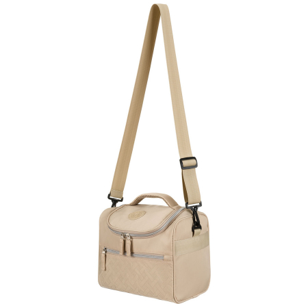 Geantă practică de cosmetice de călătorie din material sintetic, de culoare bej - Peterson PTR-PTN 24463-3957 BEIGE [7]