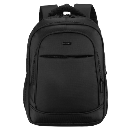 Rucsac de călătorie spațios pentru avion, fabricat din poliester, de culoare neagră - Rovicky PTR-R-MP3-02-7502-BLACK [2]