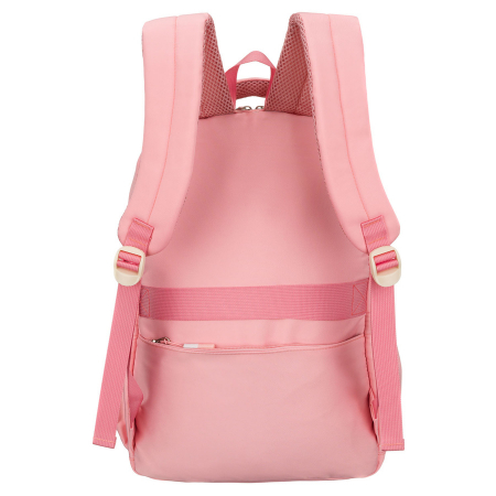 Rucsac școlar elegant din poliester roz cu bretele reglabile - Peterson PTR-PTN 8594-1396 PINK [6]