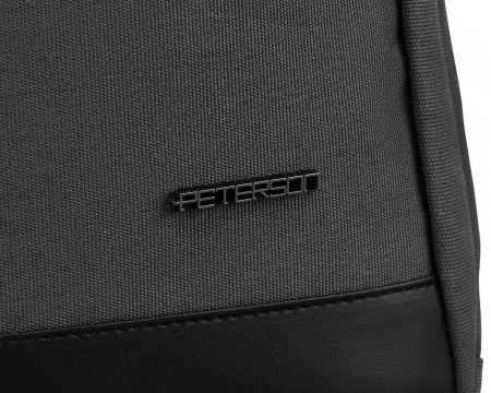 Rucsac cu două compartimente de culoare gri pentru un laptop de 15 inchi - Peterson PTR-PTN 77713-6715 GR [2]