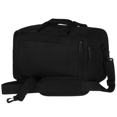 Rucsac de călătorie negru cu închidere cu fermoar, perfect pentru bagajul de mână - Peterson PTR-PTN WRONA-9638 BLACK [18]