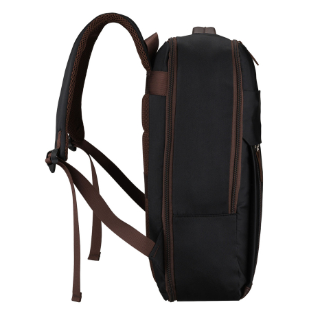 Rucsac de călătorie negru din poliester cu buzunar pentru laptop - Peterson [2]