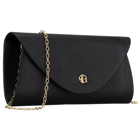  Handbags - Geantă tip clutch pentru femei cu sclipici, din material sintetic, de culoare neagră - Rovicky PTR-R-XS029-2-0733 BLACK