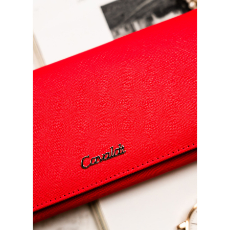 Portofel din piele pentru femei Cavaldi PTR-GD22-SFK-7526 RED [3]