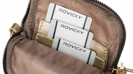 Mini geanta de dama din piele ecologica - Rovicky PTR-R-KP-10-HRH-4232 GOL [5]