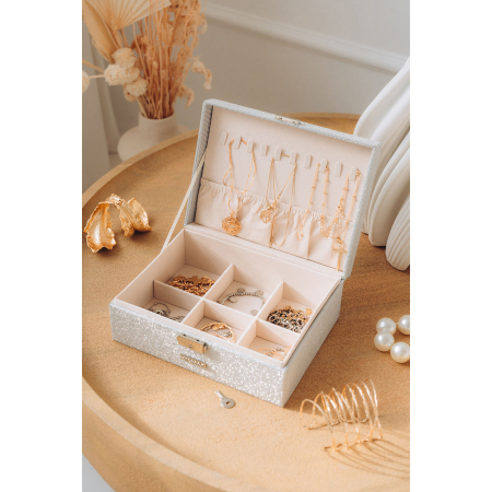 Cutie de bijuterii din argint cu cheie și zăvor - Peterson PTR-PTN SZK-11-5943 SILV [5]