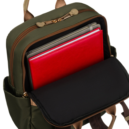 Rucsac de damă verde din nailon cu închidere cu fermoar - Peterson PTR-PTN JN-08-0023 GREEN [18]