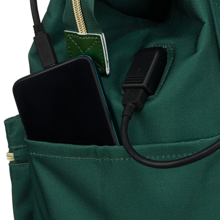 Rucsac de călătorie pentru femei, verde, din poliester, cu compartiment pentru laptop - Peterson PTR-PTN ALFA DARK GREEN [10]