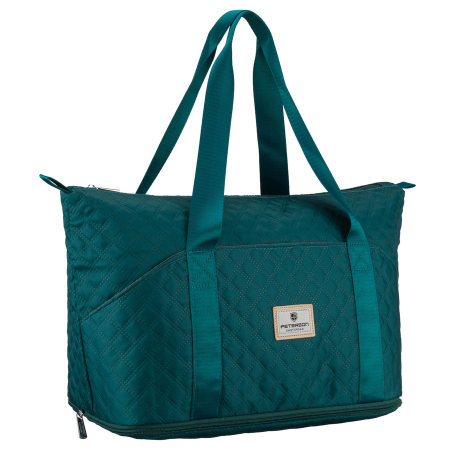  Duffel Bags - Geantă de antrenament din poliester verde, suspendată pe mânere confortabile - Peterson PTR-PTN PIK-02-8601 TURQ