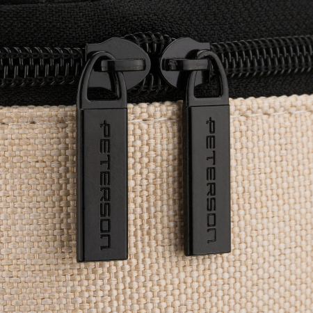 Geantă cosmetică din material sintetic bej și negru, cu un singur compartiment - Peterson PTR-PTN KOS-DA-16-3484 B [6]