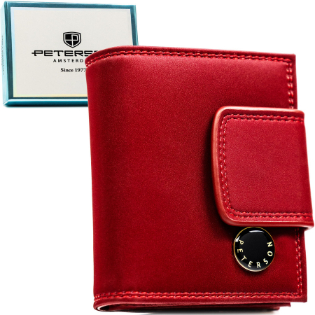 Portofele Dama - Portofel din piele pentru femei Peterson PTR-PTN PS329-HNL RED