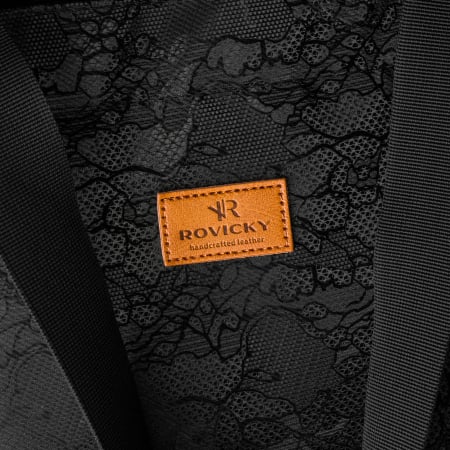 Geantă mare de damă, neagră, cu mânere și curea reglabilă - Rovicky PTR-R-TZ15605-2448 BLACK [3]