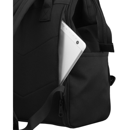 Rucsac de damă cu compartiment pentru laptop, fabricat din poliester negru - Peterson [27]