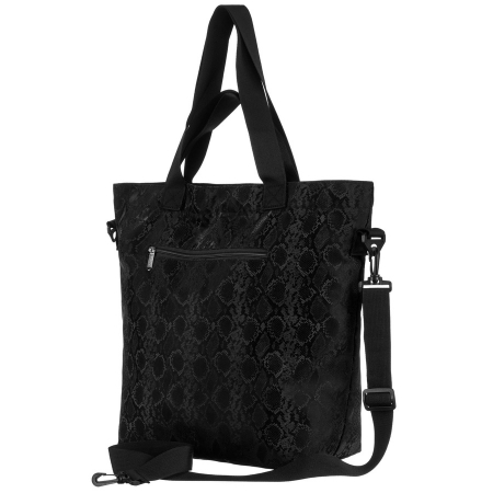 Geantă mare de damă, neagră, din poliester, cu mânere și curea reglabilă - Rovicky PTR-R-TZ15605-2455 BLACK [2]