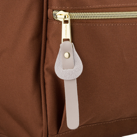 Rucsac de damă din poliester bej și maro cu compartiment pentru laptop - Peterson PTR-PTN ALFA BR-BE [14]