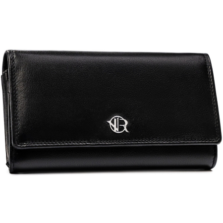 Portofele Dama - Portofel dama din piele naturala Rovicky PTR-R-D1521-NCD-BL BLACK