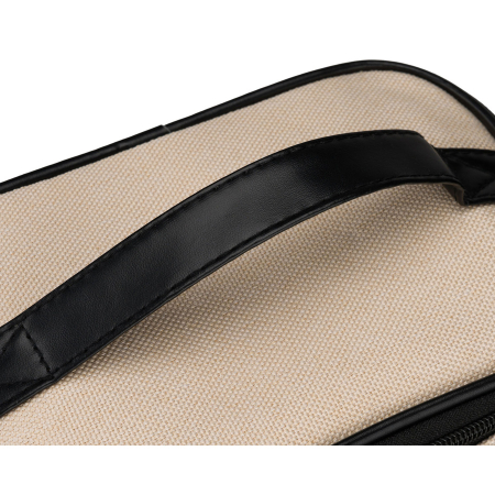 Geantă cosmetică din material sintetic bej și negru, cu un singur compartiment - Peterson PTR-PTN KOS-DA-16-3484 B [5]