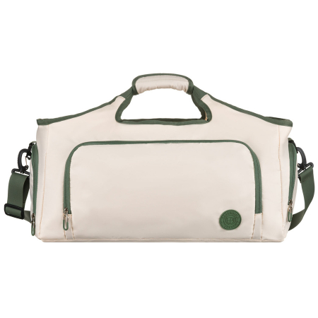 Geantă de weekend ecru și verde cu suport pentru valiză - Peterson PTR-PTN 24480 ECRU-GREEN [1]