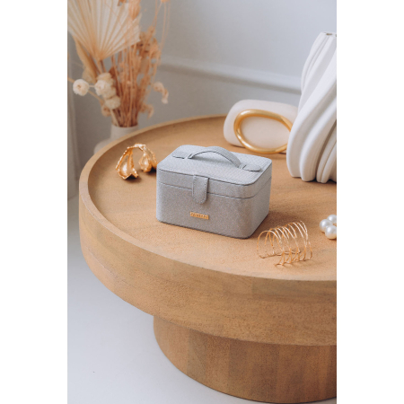 Cutie de bijuterii gri cu închidere magnetică - Peterson PTR-PTN SZK-09-3149 GREY [1]