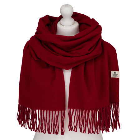  Scarves & Shawls - Eșarfă elegantă de damă roșie din poliester - Peterson PTR-PTN SP100C-5448 RED
