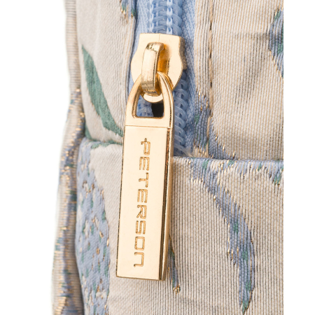 Geantă cosmetică albastră din poliester cu un compartiment și model floral - Peterson PTN KOS-DA-13-3439 B [4]