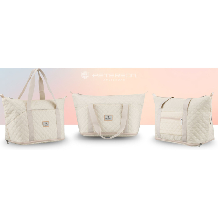 Geantă de antrenament bej, cu un singur compartiment, din poliester - Peterson PTR-PTN PIK-02-8588 BEIG [11]