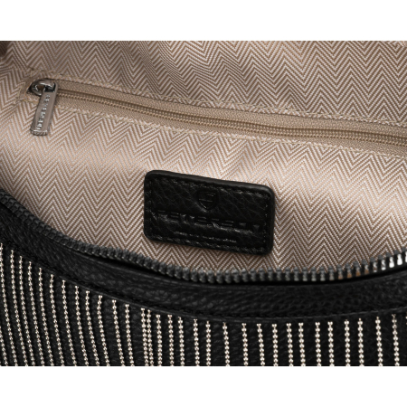 Geantă elegantă de damă din piele ecologică de culoare neagră tip borseta - Peterson PTR-PTN MIS-09-2072 BLAC [8]