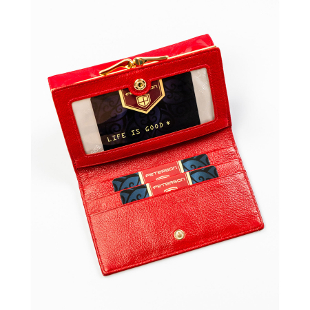 Portofel din piele pentru femei Peterson PTR-PTN PS108-MLF RED [7]