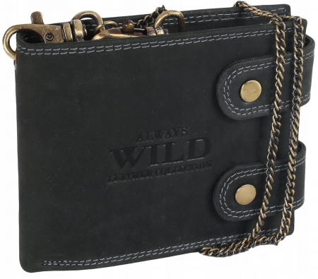  Wallets & Money Clips - Portofel barbati din piele naturala Always Wild PTR-2900-BIC BL
