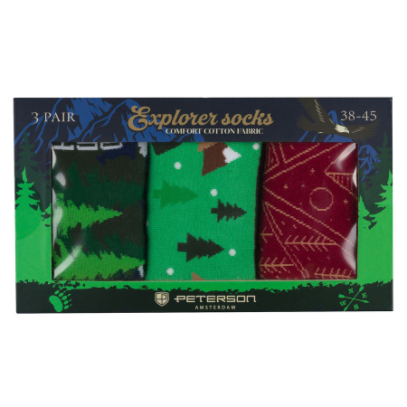 Set de șosete bărbătești cu modele outdoor în mărimile 38-44 - Peterson PTR-PTN SML-S3W-EX-38-44 [6]