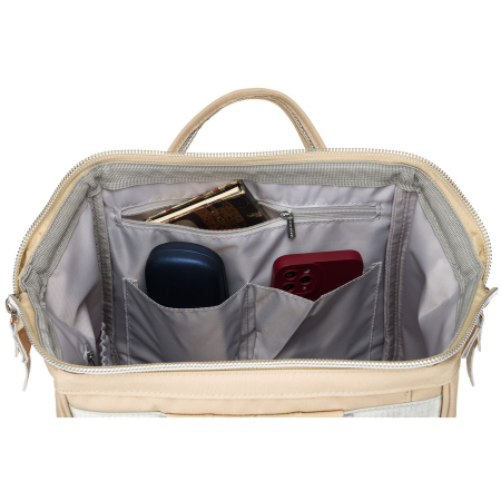 Rucsac de călătorie pentru femei din poliester, de culoare bej, cu bretele reglabile - Peterson PTR-PTN BETA BEIGE [7]