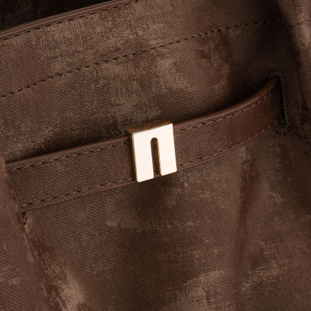 Geantă mare de damă, maro, din piele ecologică, cu un singur compartiment - Peterson PTR-PTN TOR-ALE-25 BRWON [3]