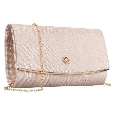 Import - Geantă elegantă de damă din material sintetic de culoare bej - Rovicky PTR-R-XS028-2-0641 CHAMP