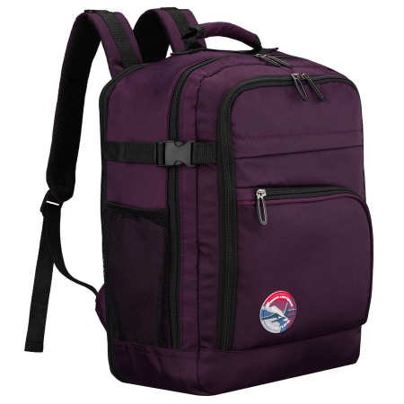 Luggage & Bags  - Rucsac de cabină violet, din poliester, cu două compartimente și fermoar - Peterson Weekender