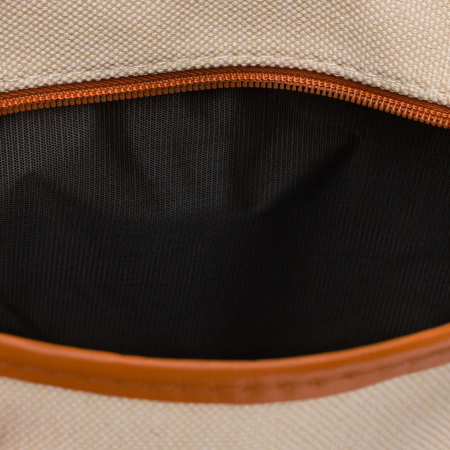 Geantă cosmetică din material sintetic bej și maro cu închidere cu fermoar - Peterson PTR-PTN KOS-DA-15-3477 B [5]