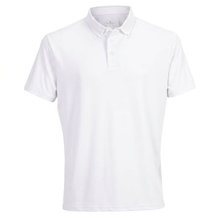 Tricou polo alb bărbătesc, croială regulată, mărimi de la M la XL - Peterson [2]