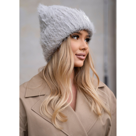 Căciulă gri de iarnă pentru femei, din nailon - Peterson PTR-PTN HAT-11-5530 L.GR [3]