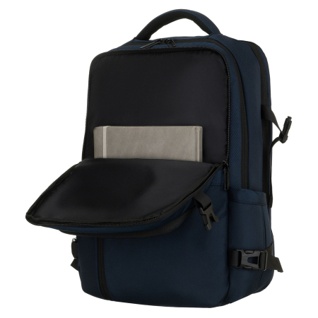 Rucsac de călătorie bleumarin din poliester cu compartiment pentru laptop și bretele reglabile - Peterson PTR-PTN HY241-7031 NAVY [12]