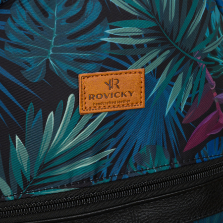 Rucsac de damă din poliester multicolor cu un model frumos cu frunze - Rovicky PTR-R-PL15601-8978 17 [3]