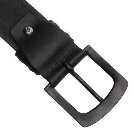 Curea bărbătească din piele neagră cu cataramă clasică - Peterson PTR-PTN LTP-32 [2]