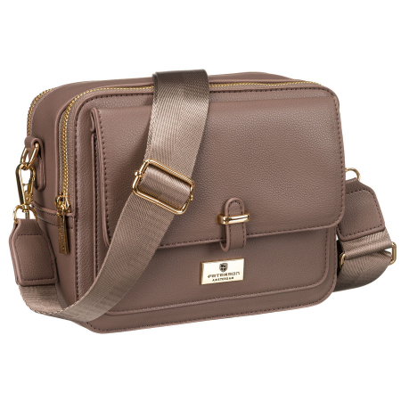 Geantă de damă maro din piele ecologică - Peterson PTR-PTN TOR-ALE-21 PUR [2]