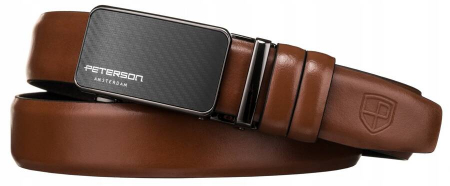 Curea pentru barbati din piele naturala Peterson PTR-PTN A002-85 BRO [1]